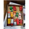 Image 3 : TRAY OF TOY CARS, ANTIQUE KIDS ROLLER SKATES AND SOCCER BALL