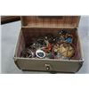 Image 2 : VINTAGE TRAVEL CASE W/ CONTENTS - NO KEY