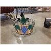 Image 6 : Decorative metal and wicker sleigh with basket