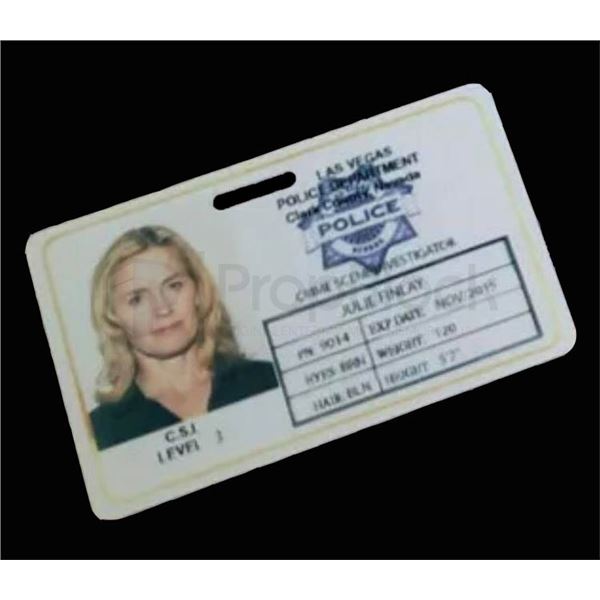 CSI: Crime Scene Investigation Julie Finlay ID Card