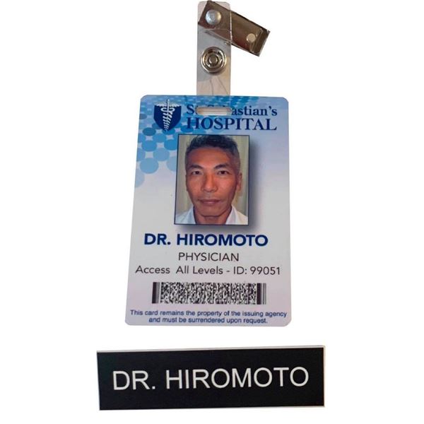 Bates Motel Dr. Hiromoto Badge Set