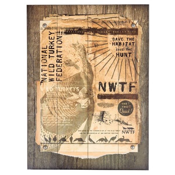 Vintage NWTF Wooden Sign