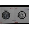 Image 1 : Canada Five Cent Coins (2) - 1944; 1945 - MS65