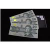 Image 1 : Canada Twenty Dollar Bills (3) - 1991; in Sequence; C. Unc.