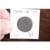 Image 1 : Canada One Cent Coin (1) - 1890H; VF