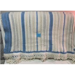 60 x 76 afgan bed spread, approx 1960