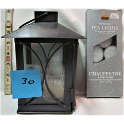 7" Candle lamp & 7 tea lights