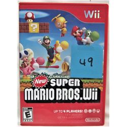 2009 Nintendo Wii Super Mario bros game comes with instructions