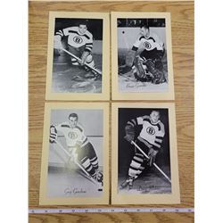 Beehive hockey - Guy Gendron, Bruce Gamble, Doug Mohns, Leo Boivin