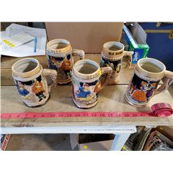 5 Beer Steins