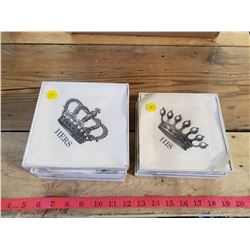 His & Hers Linen Squares