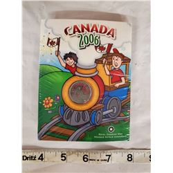 2006 25 cent colourized canada