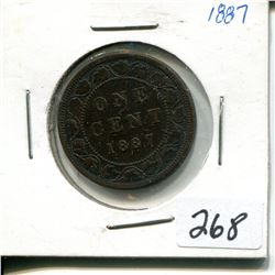 1887 large cent