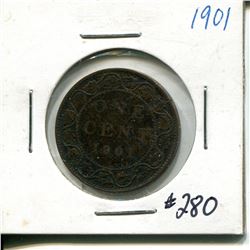 1901 large cent