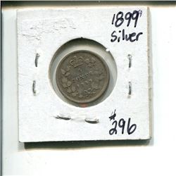 1899 5 cents silver