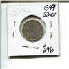 Image 1 : 1899 5 cents silver