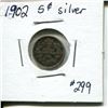 Image 1 : 1902 5 cents silver