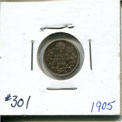 1905 5 cents silver