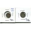 Image 1 : 2 1907 5 cents silver
