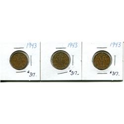3 1943 victory 5 cents