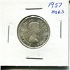 Image 2 : 1957 25 cents silver MS