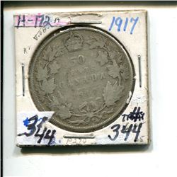 1917 50 cents silver