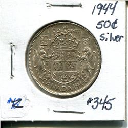 1944 50 cents silver