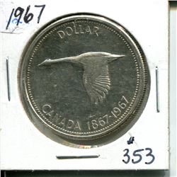 1967 silver dollar UNC