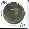 Image 1 : 1967 silver dollar UNC