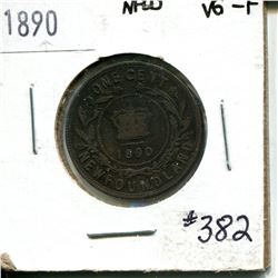 1890 1 cent Newfoundland