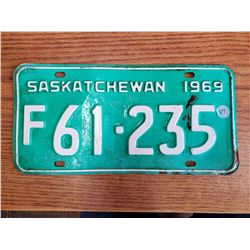 1969 farm license plate