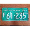 Image 1 : 1969 farm license plate