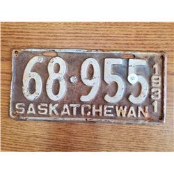 1931 Saskatchewan license plate