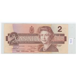 1986 Canadian $2 Bill