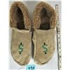Image 1 : Men's size 13 lined moccasin slippers $ beaded