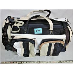 Genuine patchwork multi color leather tote bag