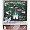 Image 2 : Saskatchewan Roughriders glass beer mug #4 Darian Durant mini figure - new boxed