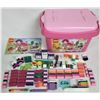 Image 1 : 2012 Lego set #4625 'girls' brick box pink house 100% instructions contain with lid