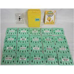 Rare 1989 Sesame Street early learning games in container with instructions