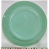 Image 2 : Pair (2) Fire King 9" Jadite Restaurant wear dinner plates - vintage