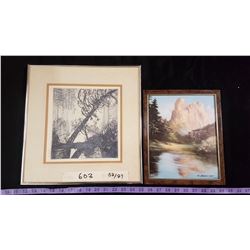 Lot 2 Framed Prints