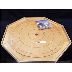 Crokinole Board & 20 Men