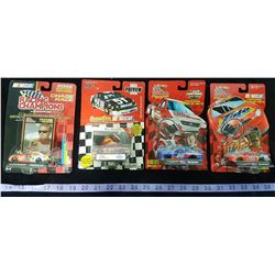 4 X Nascar 1/64 Scale Die Cast Cars