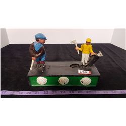 Cast Iron Golfer's Coin Bank