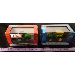 2 X 1/64 Scale Die Cast Mini Machine Tractors