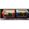 Image 1 : 2 X 1/64 Scale Die Cast Mini Machine Tractors