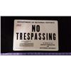 Image 1 : Dept. Of Defence Tin No Trespassing Sign