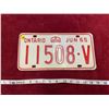 Image 1 : 1965 Ontario License Plate