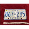 Image 1 : 1968 Ontario License Plate