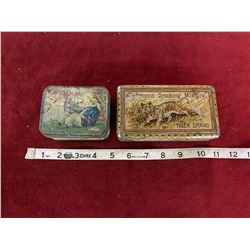 (2) Cigarette Tabaco Tins